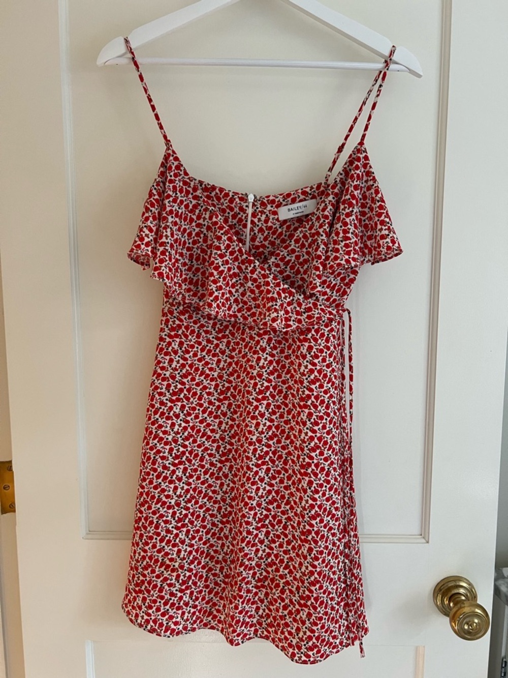 Bailey 44 Red Floral Print Top